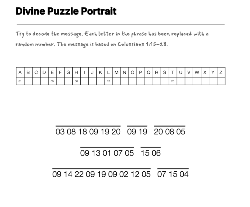 My Invisible Friend cryptogram